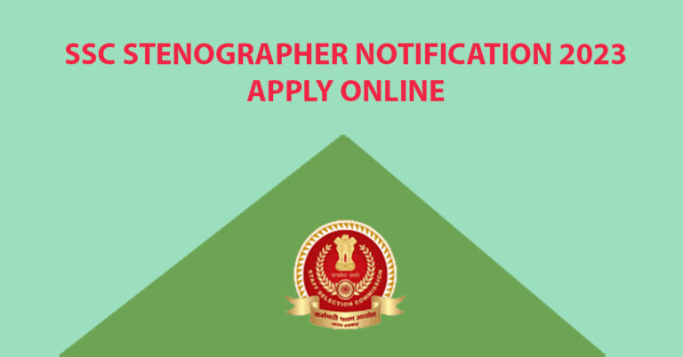 ssc stenographer recruitment 2023