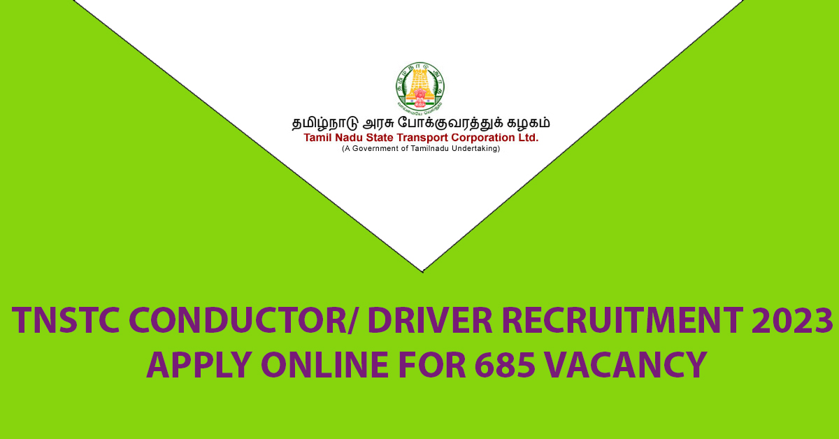 Conductor/ Driver Recruitment 2023